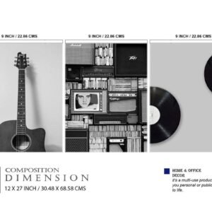 Retro Music themed UV Textured Panel Painting - Image 4