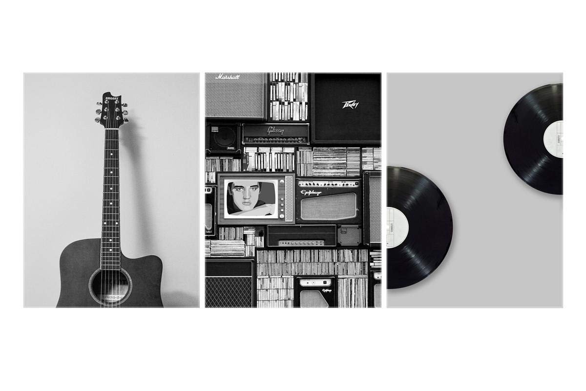 Retro Music themed UV Textured Panel Painting - Image 2