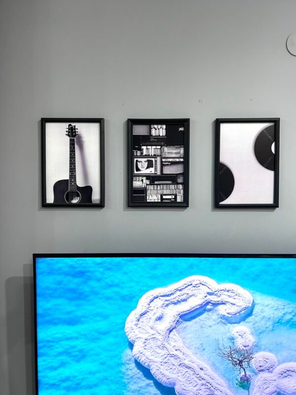 Retro Music themed UV Textured Panel Painting