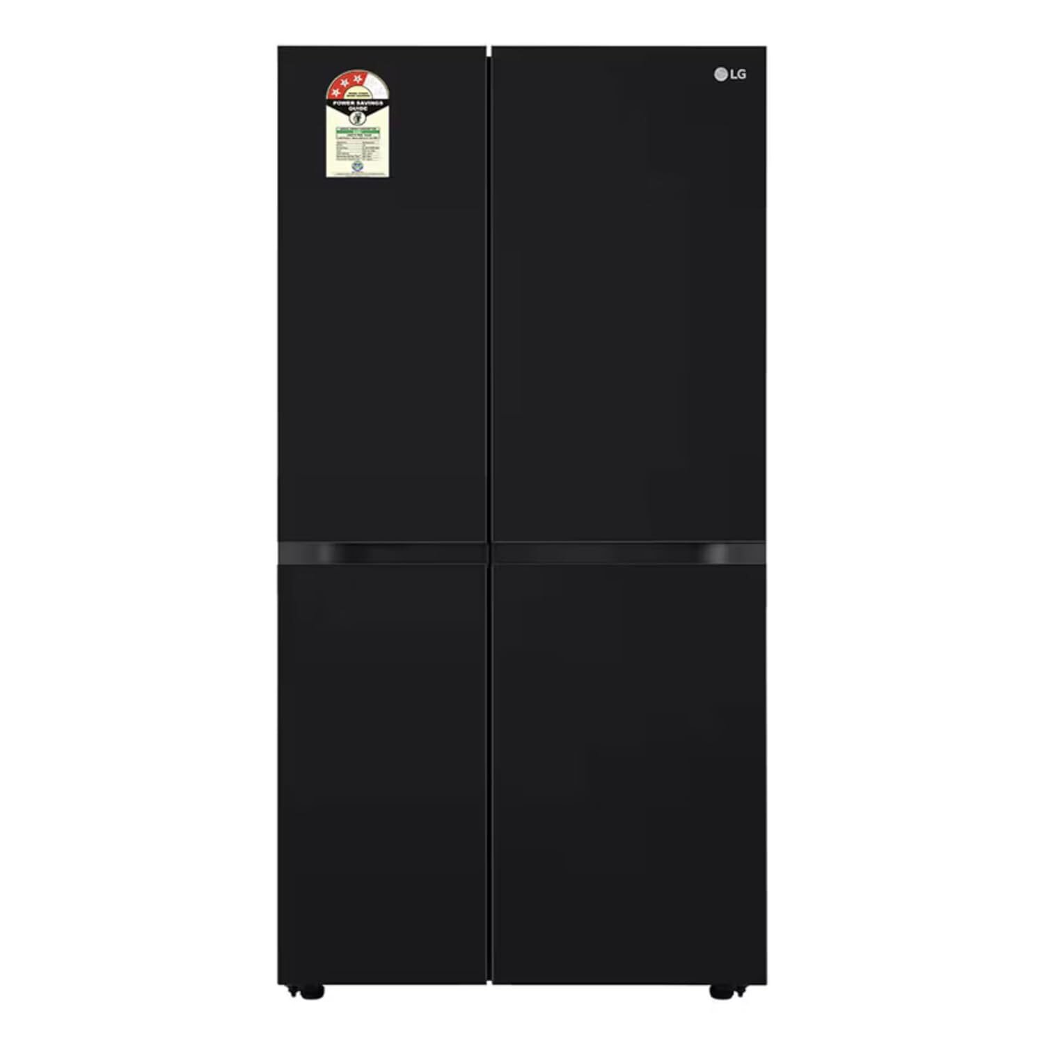 LG 655 L side by side refrigerator Black Mirror Finish - Image 3