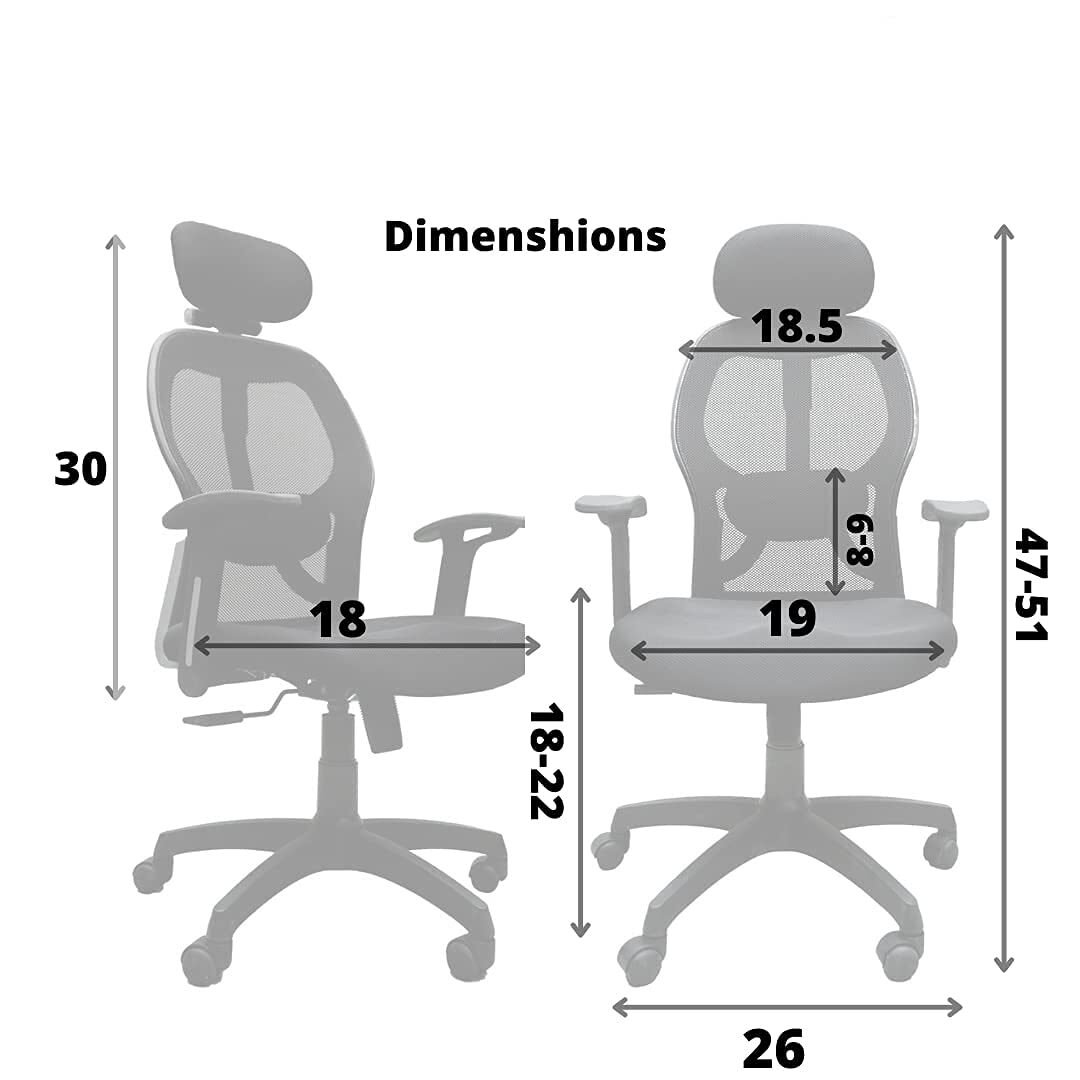 Office chair - Ergonomically Adjustable High Back Mesh Home & Office Revolving Chair. - Image 3