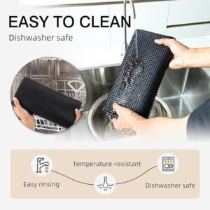 Bar Rubber mat to contain spills 18" x 12" Black - Image 4