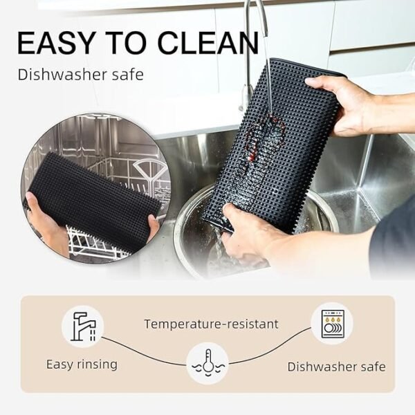 Bar Rubber mat to contain spills 18" x 12" Black