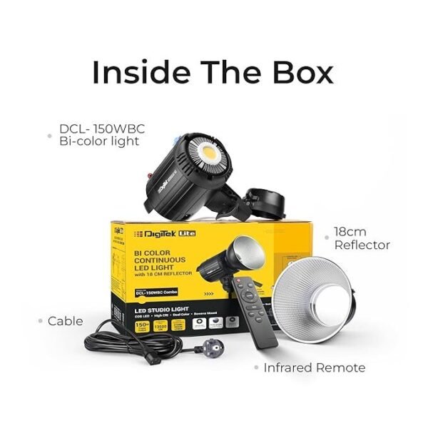 Shooting Light 150W Colour temperature changing with remote by Digitek