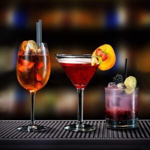 Bar Rubber mat to contain spills 18" x 12" Black - Image 3