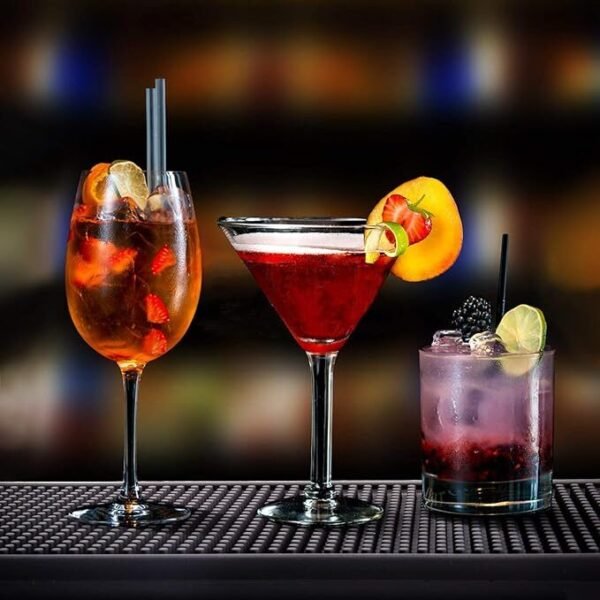 Bar Rubber mat to contain spills 18" x 12" Black