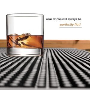 Bar Rubber mat to contain spills 18" x 12" Black - Image 6