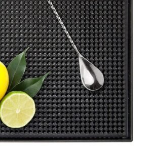 Bar Rubber mat to contain spills 18" x 12" Black