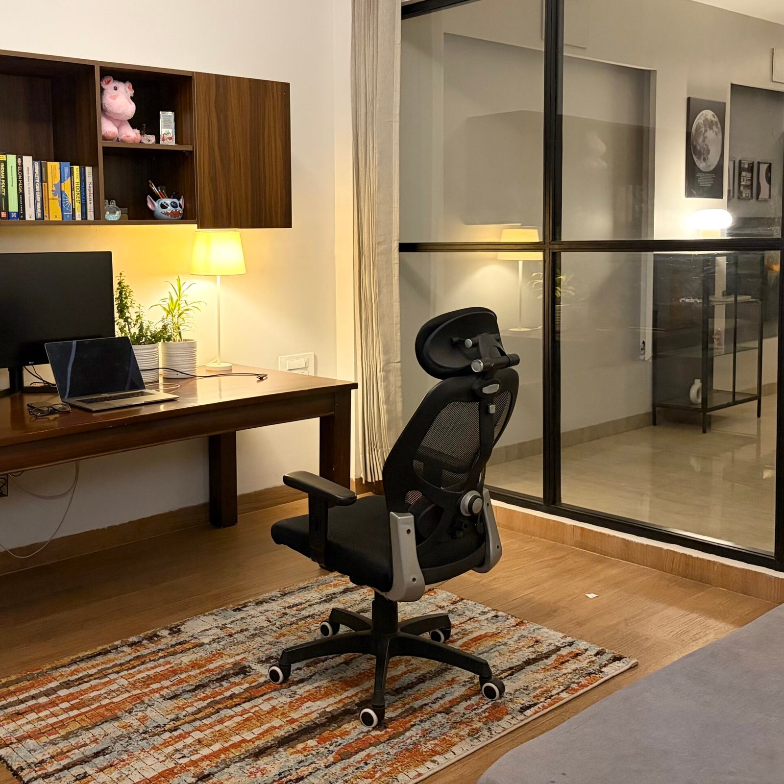 Office chair - Ergonomically Adjustable High Back Mesh Home & Office Revolving Chair. - Image 1