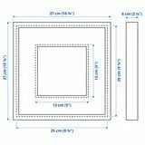 Frame SANNAHED, black, 25x25 cm