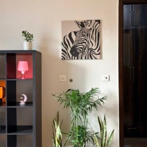PJÄTTERYD Picture, rustic zebra, 22"x22" by IKEA - Image 1