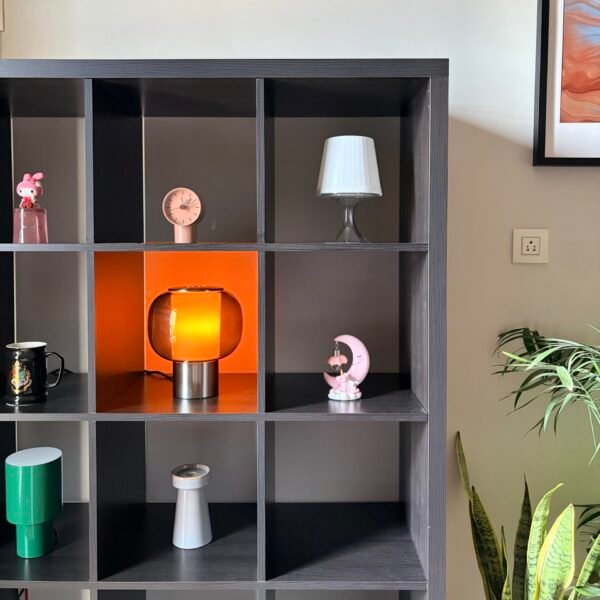 Glass and Steel Table lamp HÖGVIND by IKEA