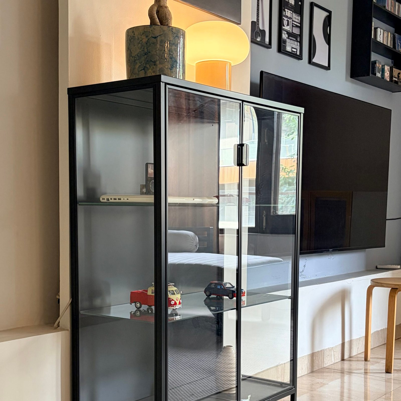 Glass Bookshelf/ Cabinet RUDSTA by IKEA - Image 2