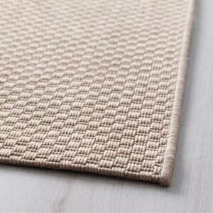 Minimalist textured beige rug from IKEA - Image 2