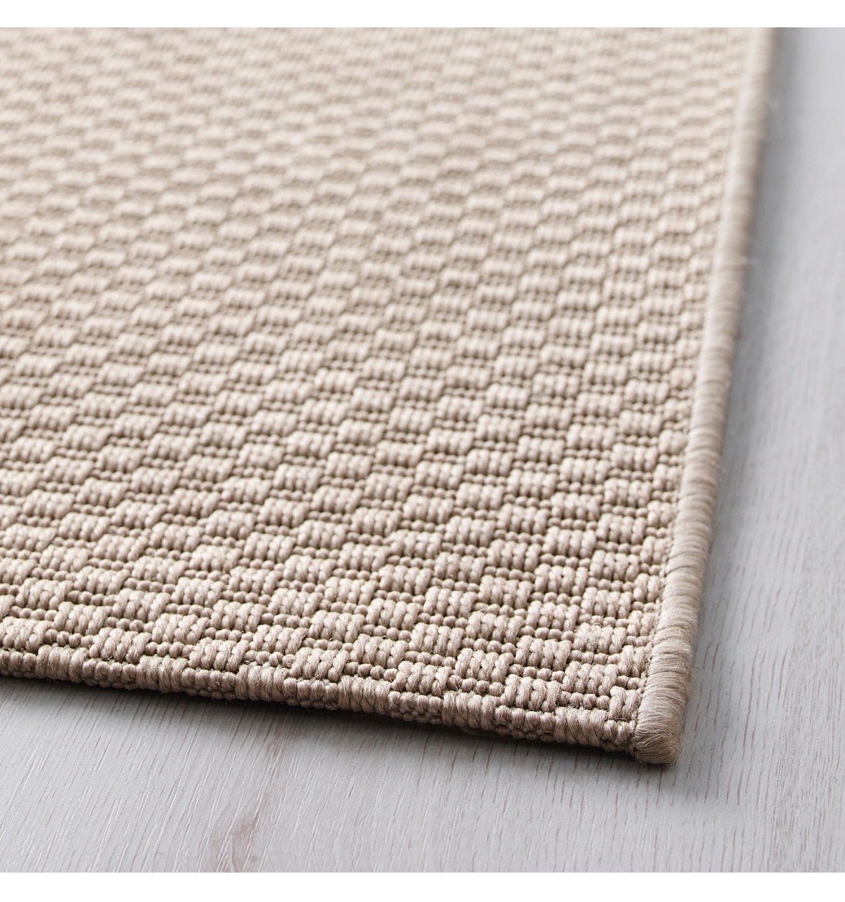 Minimalist textured beige rug from IKEA - Image 2