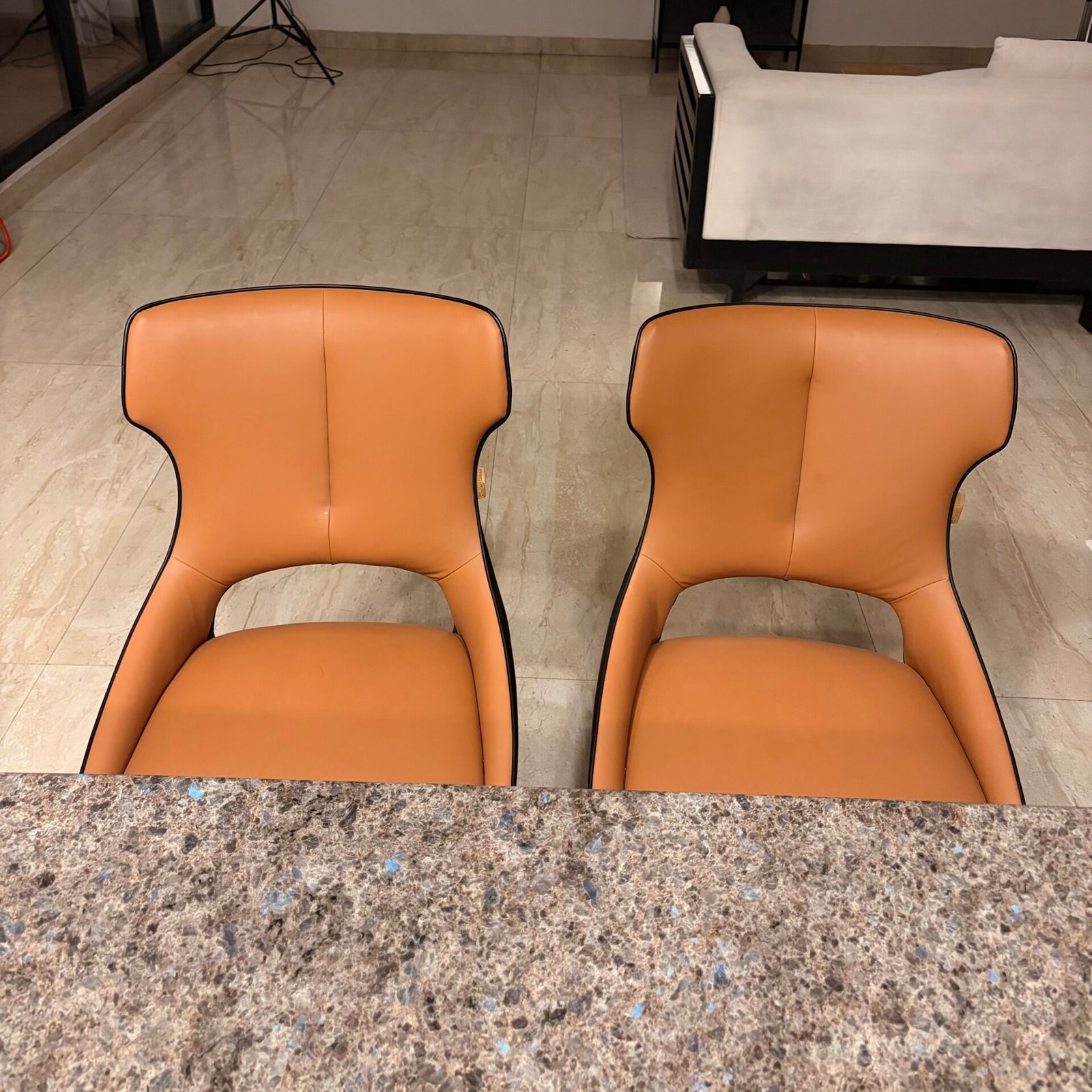 Dining chair set in Leather finish by Urban Ladder - Image 1