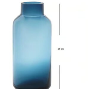 Clear Blue Glass Vase by Pure home & living - Image 3