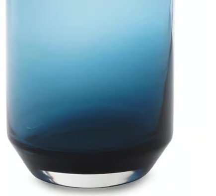 Clear Blue Glass Vase by Pure home & living