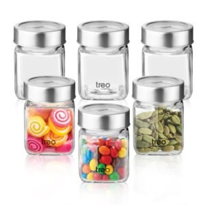 TREO by Milton 180 ml Glass Jar with transparent LID - Image 1