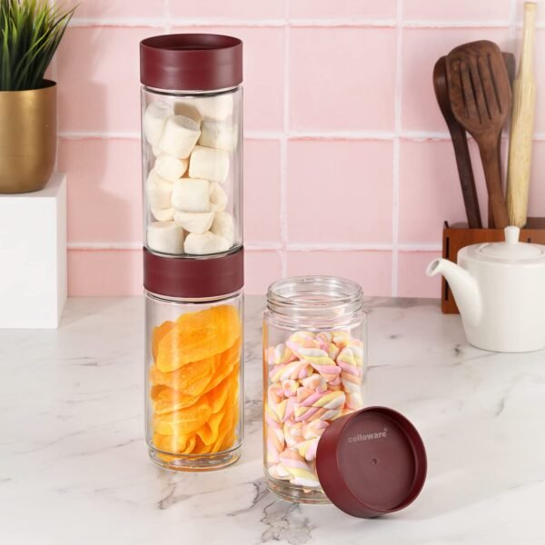 Cello stackable glass storage 1000 ml