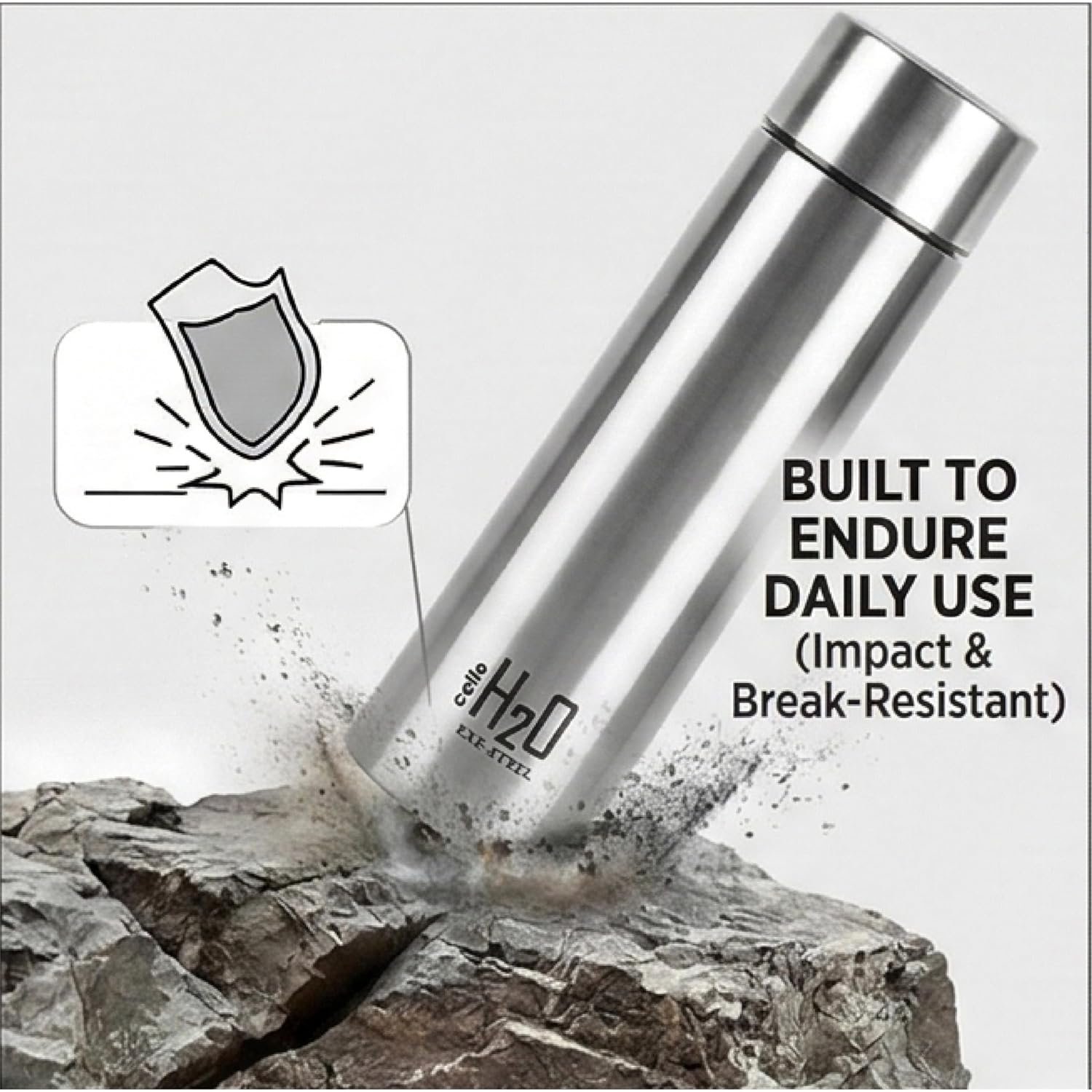 Stainless steel Bottle by Cello 1 lt. - Image 2